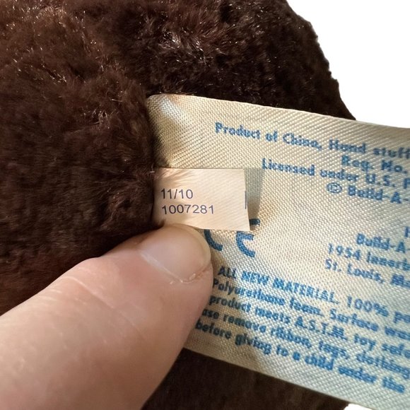Build A Bear Fudge Pup Dog Brown 10" Floppy Ears Eye Patch Soft Plushie Toy Gift - Picture 9 of 14
